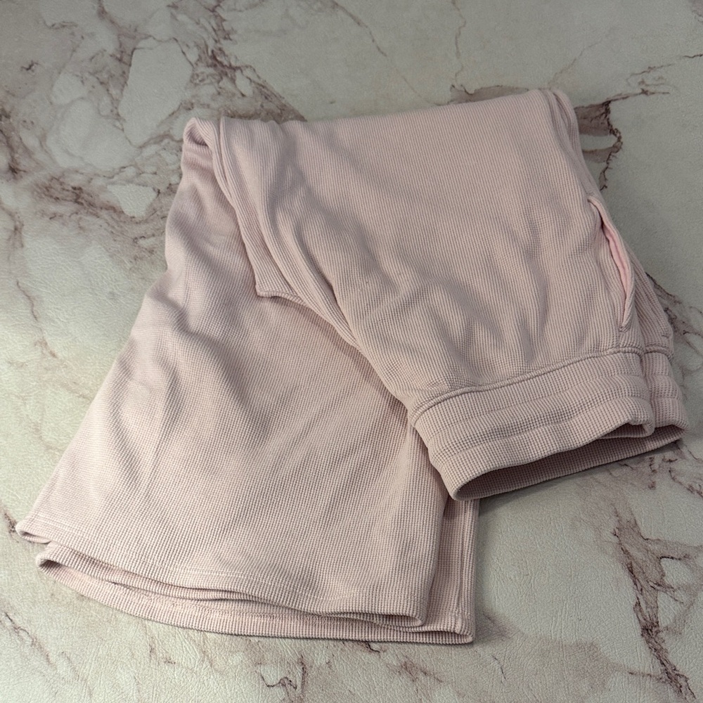 Wide leg waffle lounge pants for women